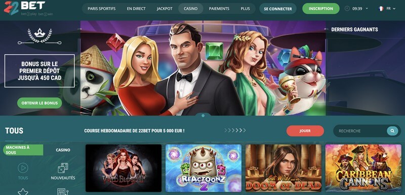 22bet casino revue