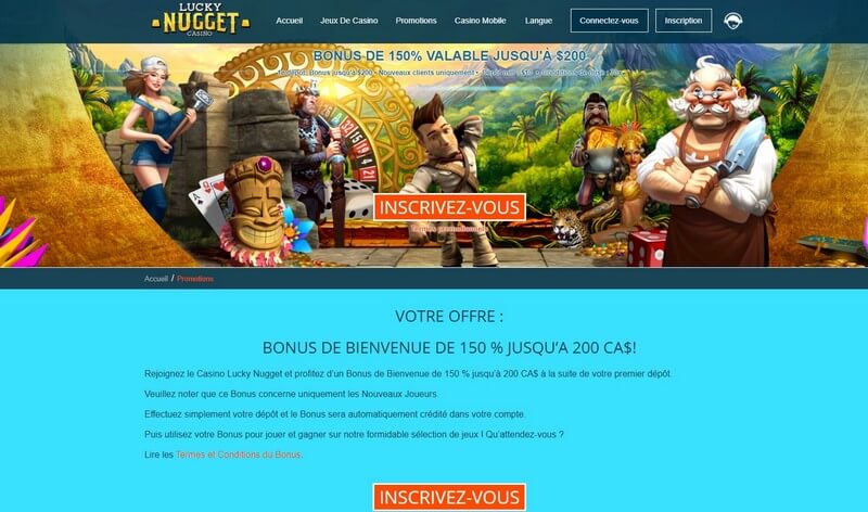 lucky nugget casino bonus