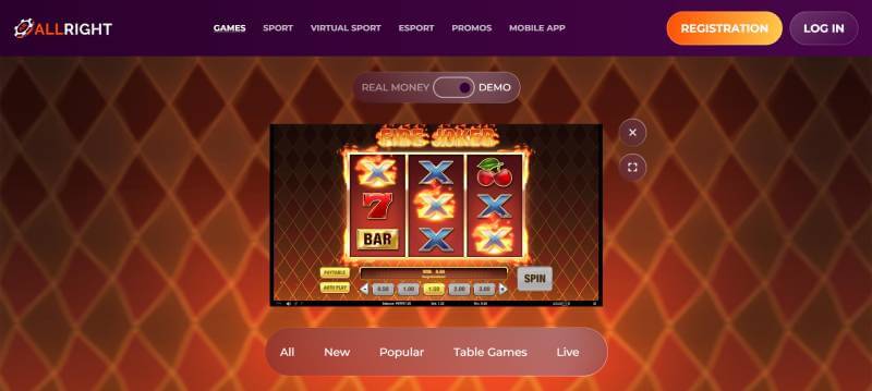 Allright Casino Gaming Process