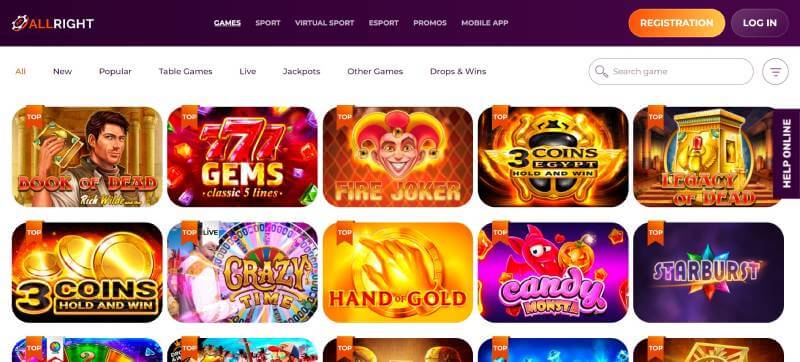 Allright Casino Slots