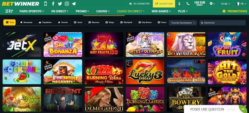 Betwinner Casino Slots