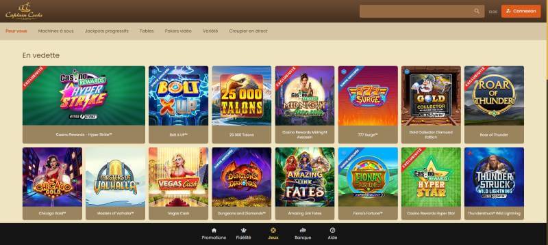 Captain Cooks Casino Slots