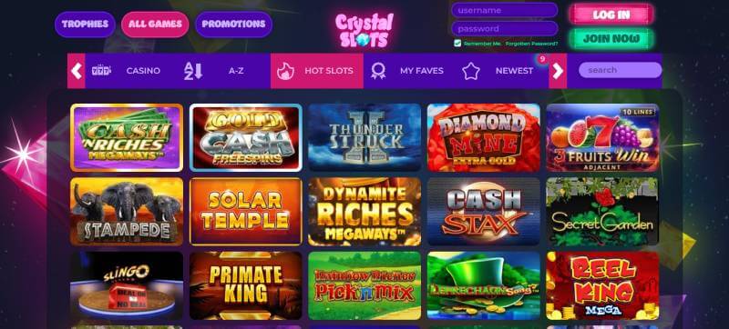 Crystal Casino Games