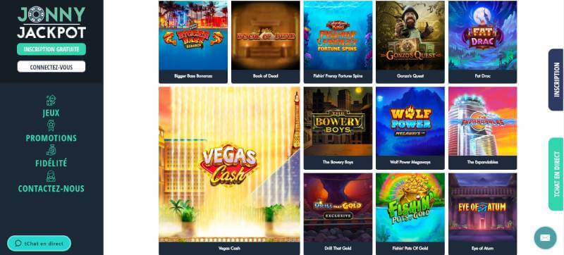 Jonny Jackpot Casino Games