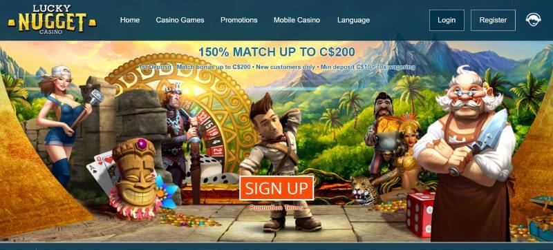 Lucky Nugget Casino Welcome Bonus