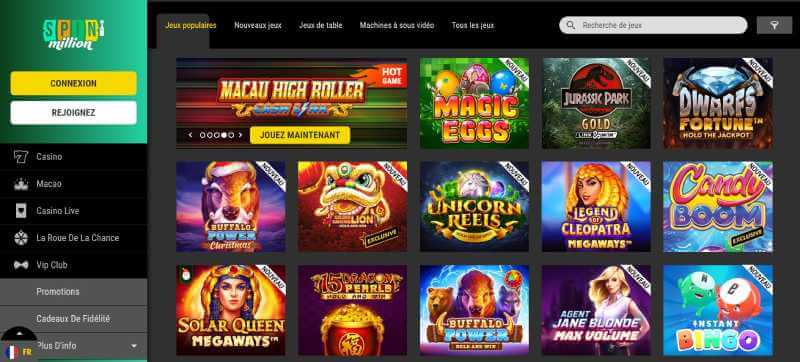 Spin Million Casino Games