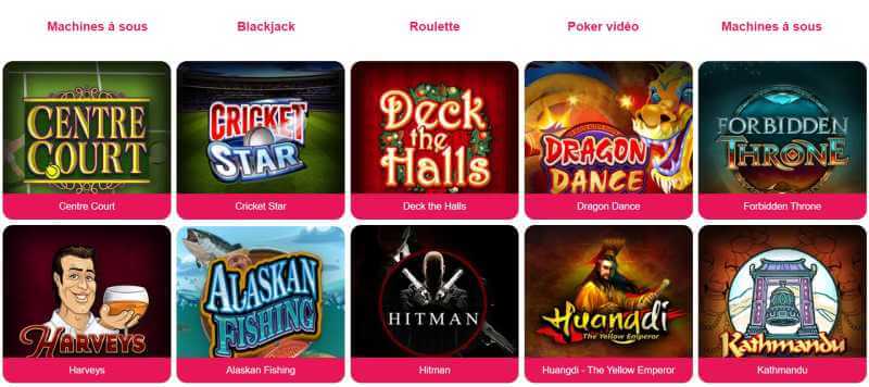 Spin Palace Casino Games