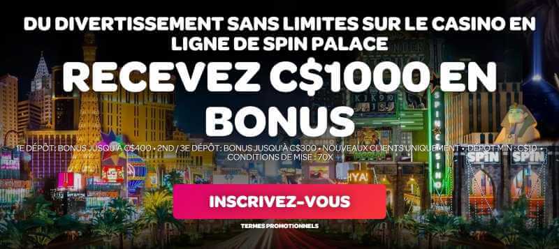 Spin Palace Casino Welcome Bonus