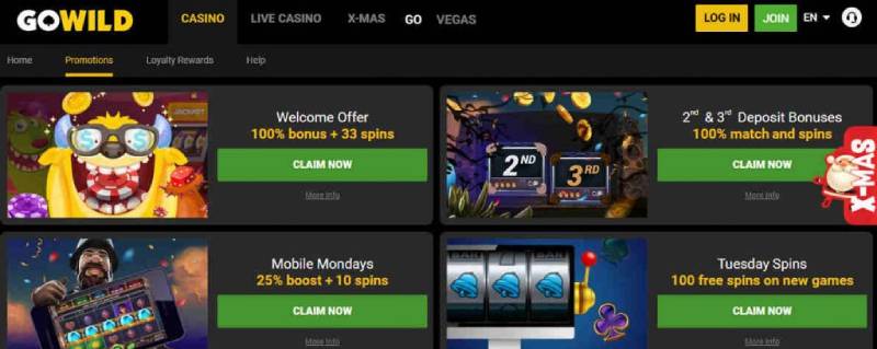 Go Wild Casino Promotions